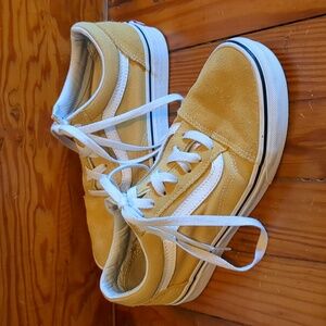Mustard Yellow Vans Old Skool Skate Shoe (W Size 6.5, M Size 5)